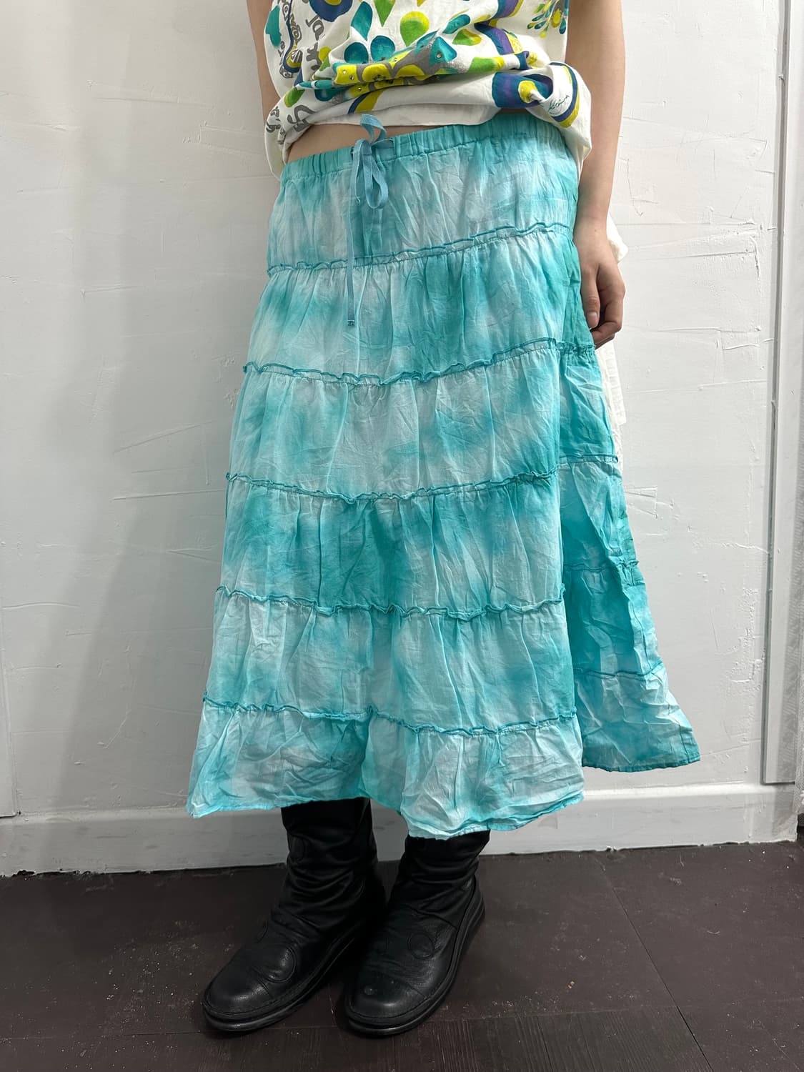 tie-dye tiered skirt 상품이미지2