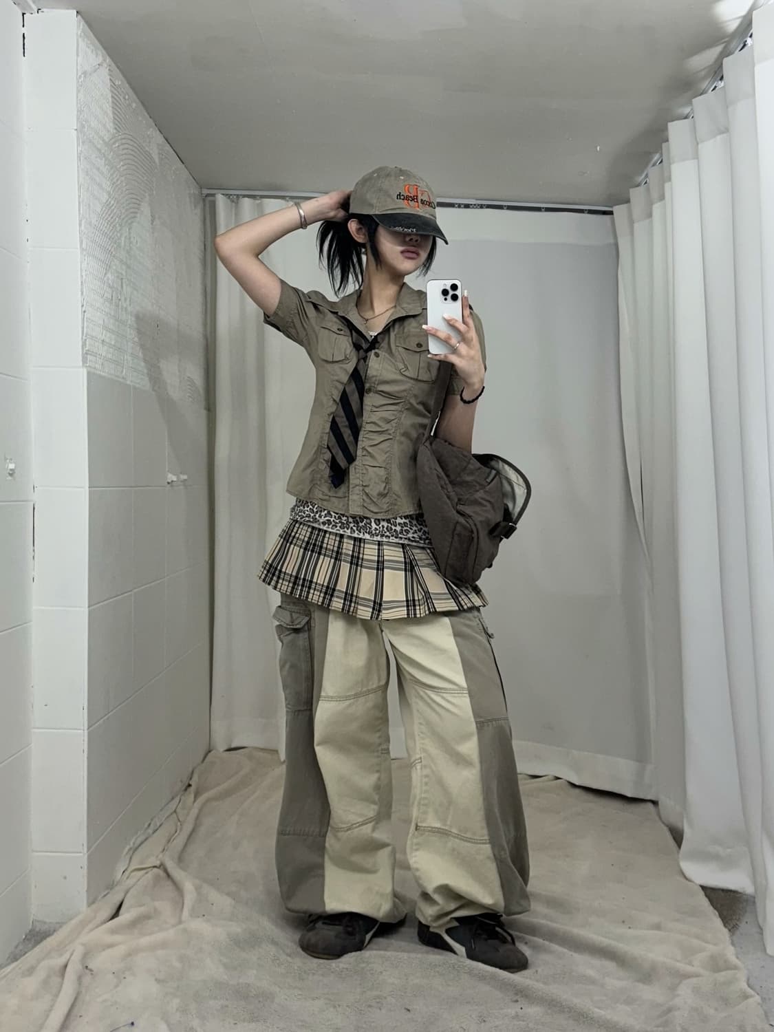 Y2k 데일리 브라운 러힙 키플링 백팩 상품이미지2
