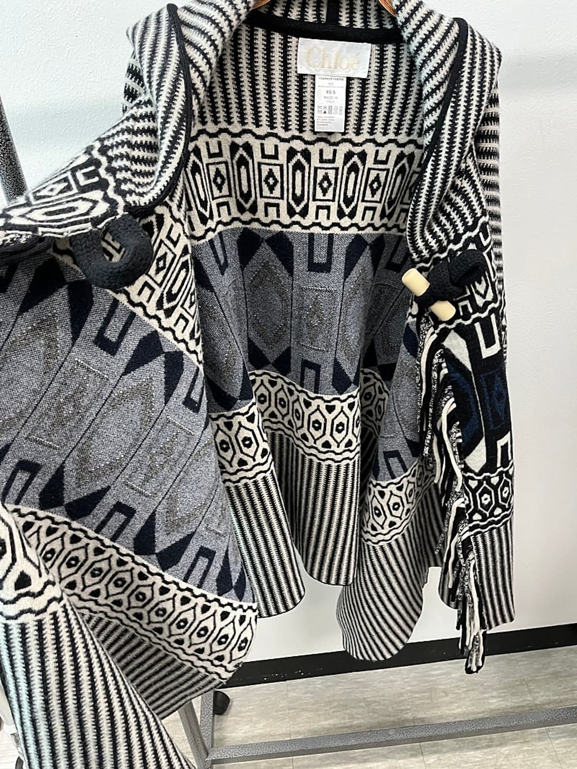 여) 끌로에 프린지 후드 판초  상품이미지10