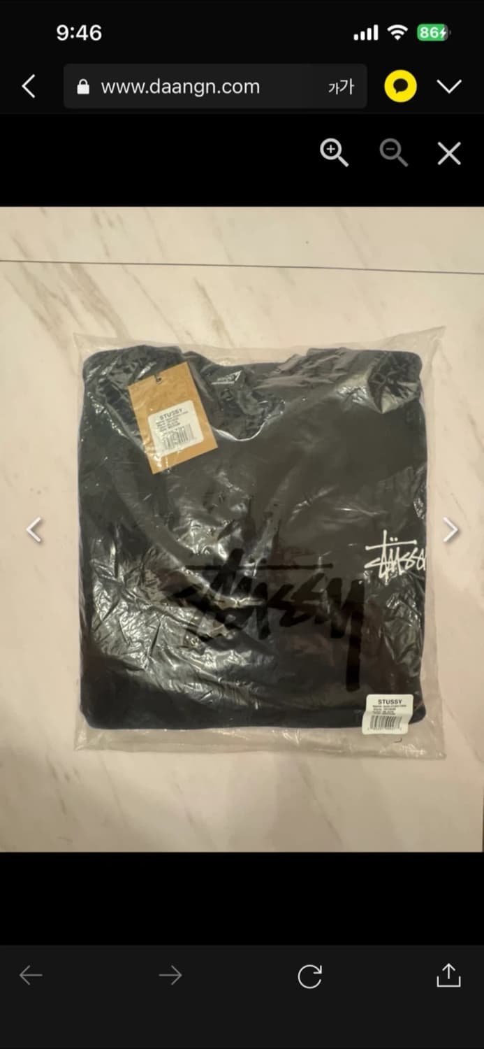 🔥[정품 /무료배송]🔥스투시 맨투맨 베이직 기모 크루넥 남녀공용 3C 상품이미지6