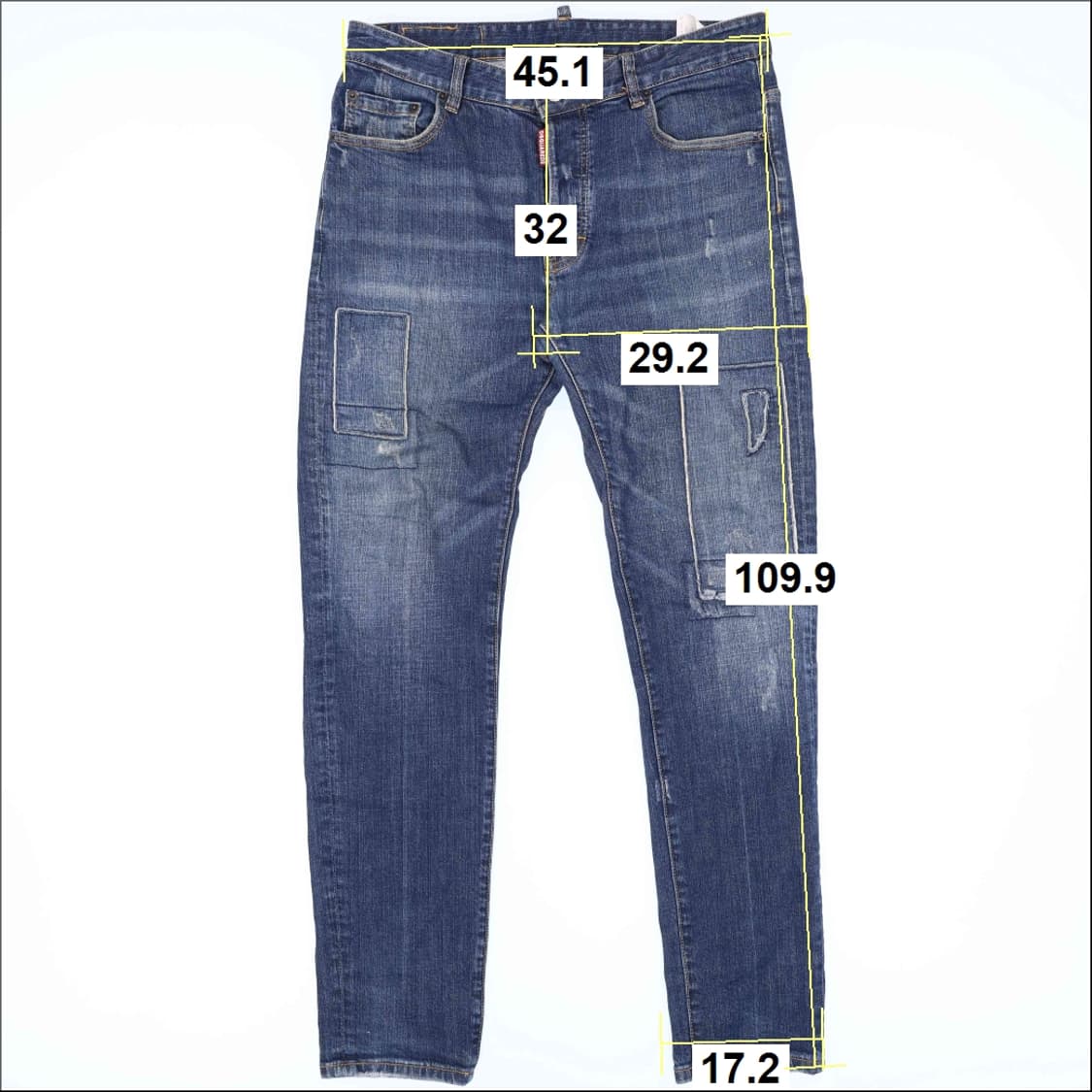 34 디스퀘어드2 데미지 데님 팬츠 N7524 상품이미지7