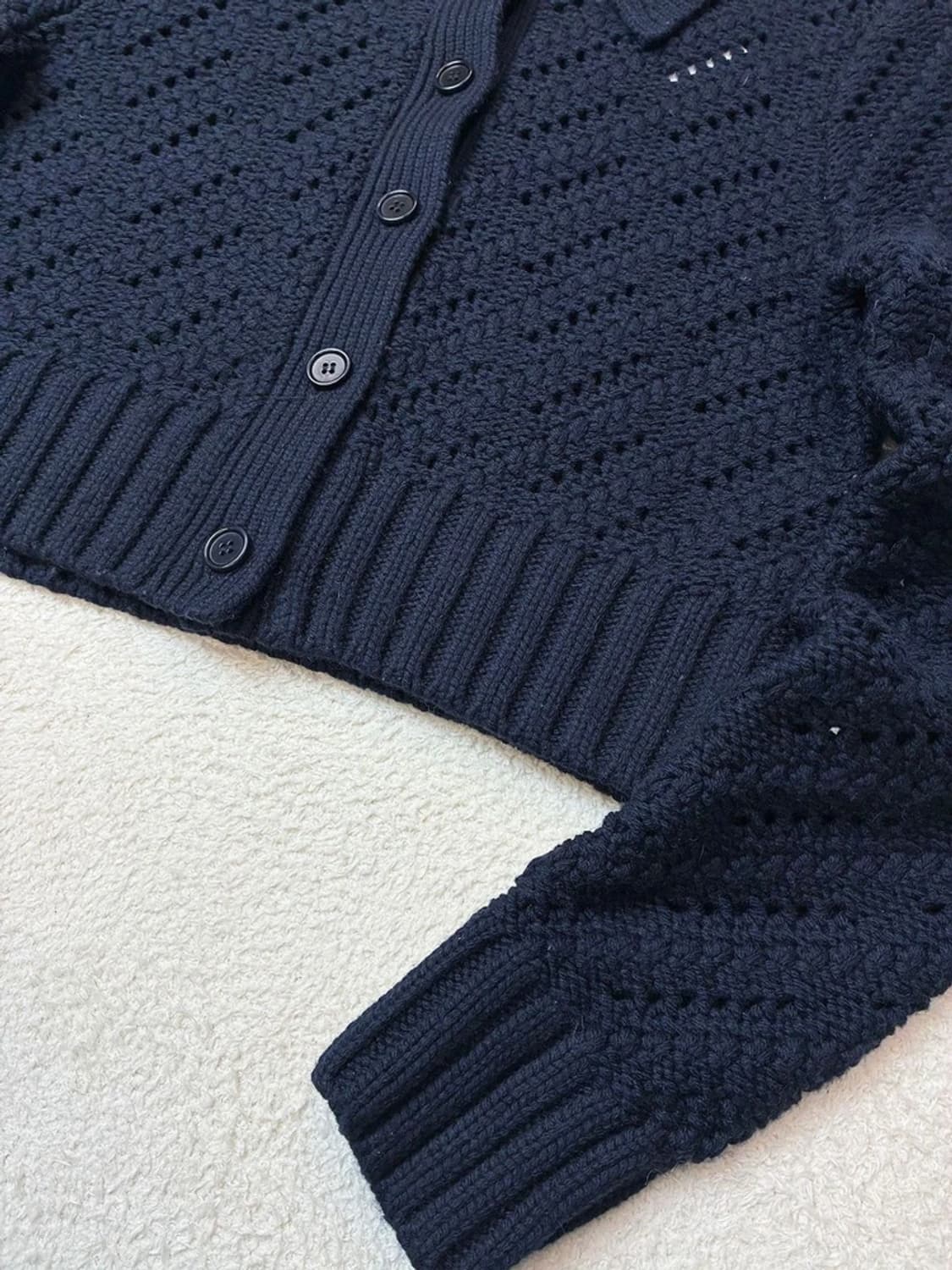 코스 COS 포인텔 니트 울 크롭 가디건 PN6088 상품이미지4