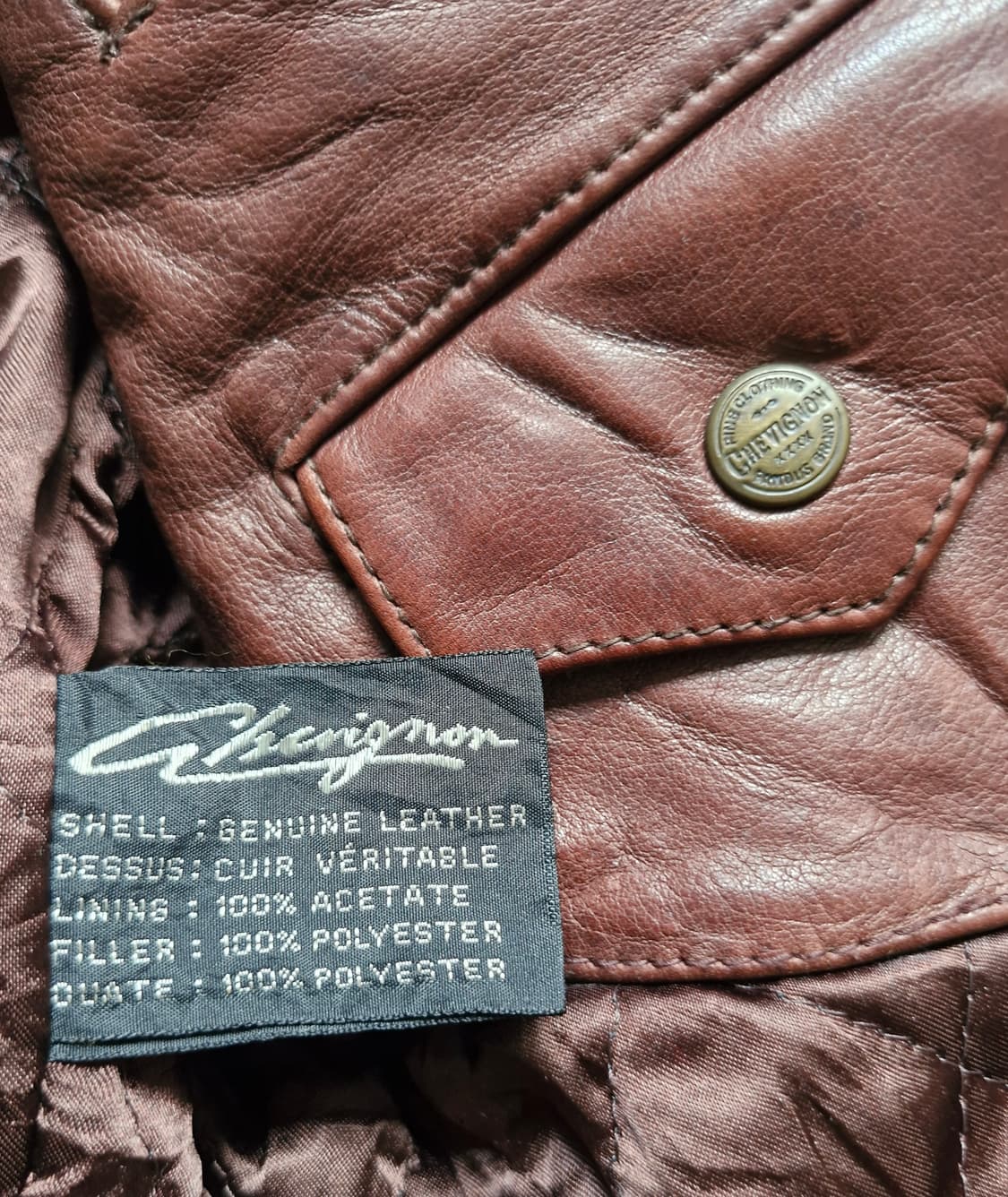 쉐비뇽 카우하이드 플라잉 봄버자켓  상품이미지10