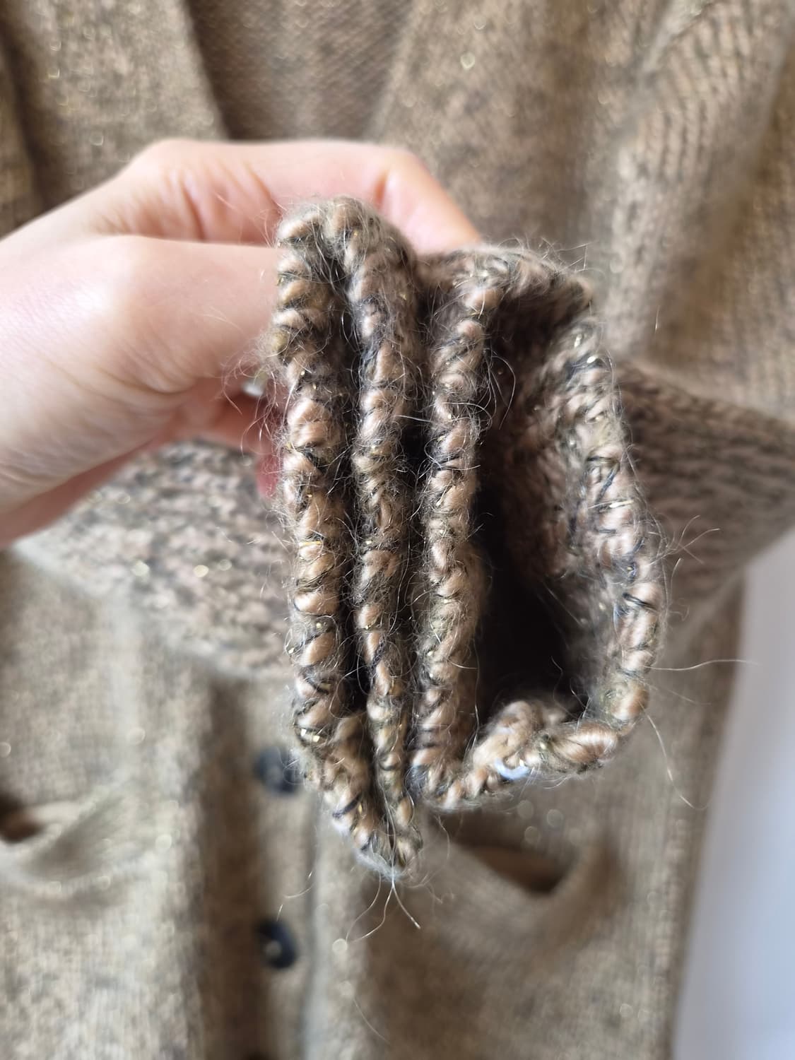 타미힐피거 여성 울혼방니트가디건 S사이즈 상품이미지6