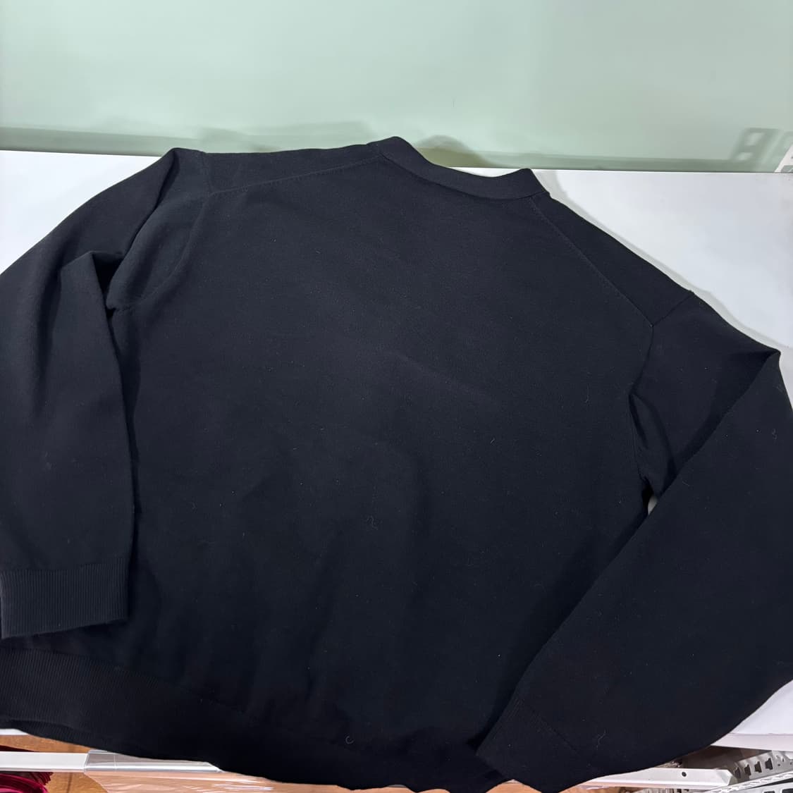 M THEY 블랙 무지 가디건 상품이미지2