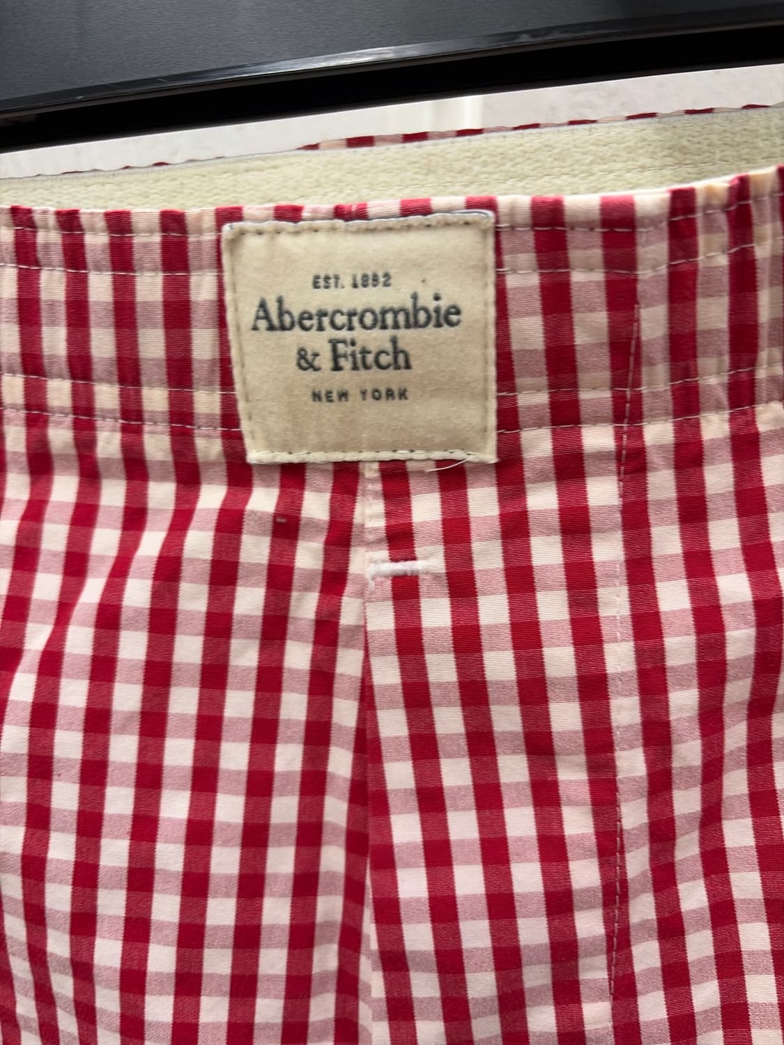 아베크롬비앤피치 체크 반바지 M 상품이미지3