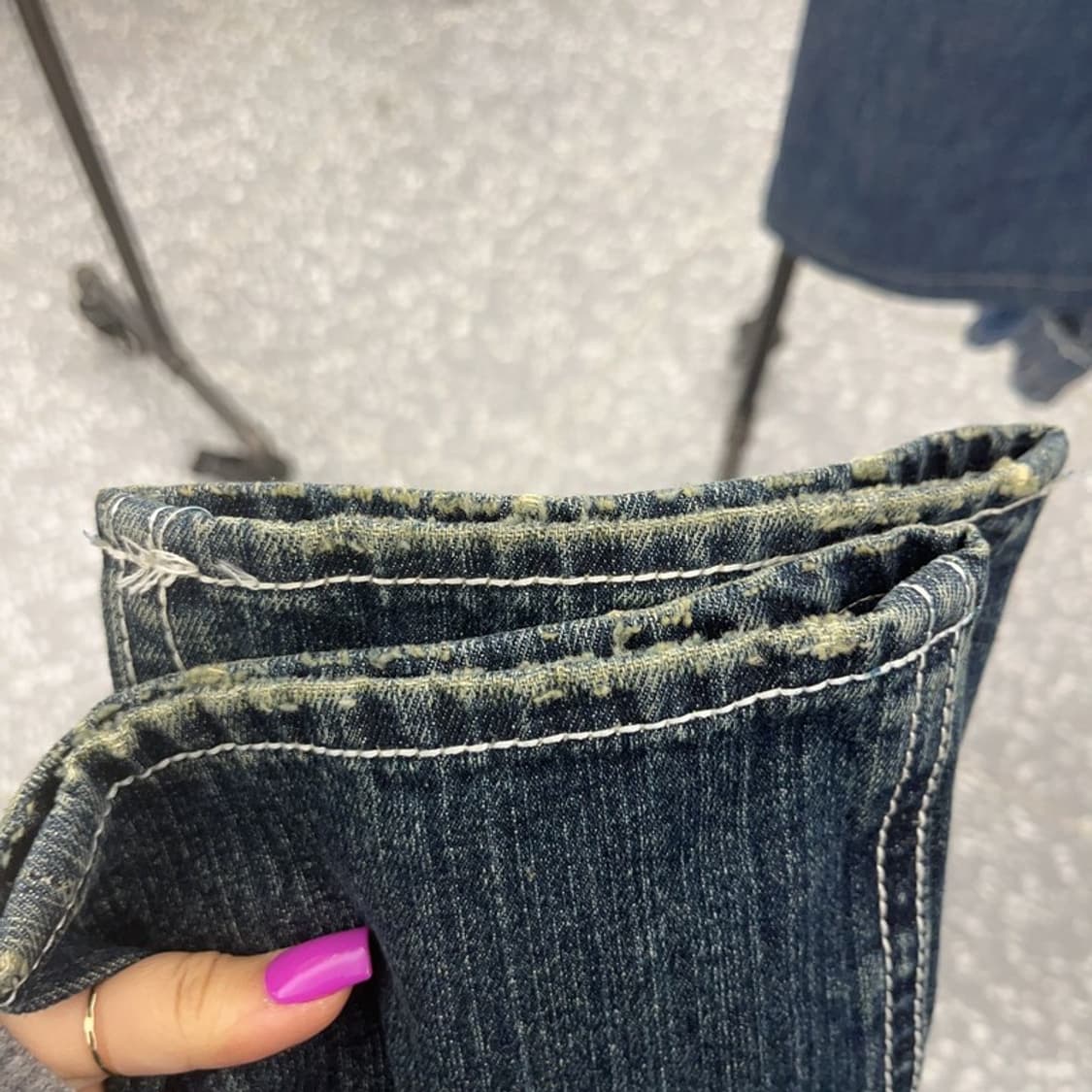 트루릴리전 BOBBY 빈티지 디스트로이드 데님팬츠 26인치 C06797 상품이미지6