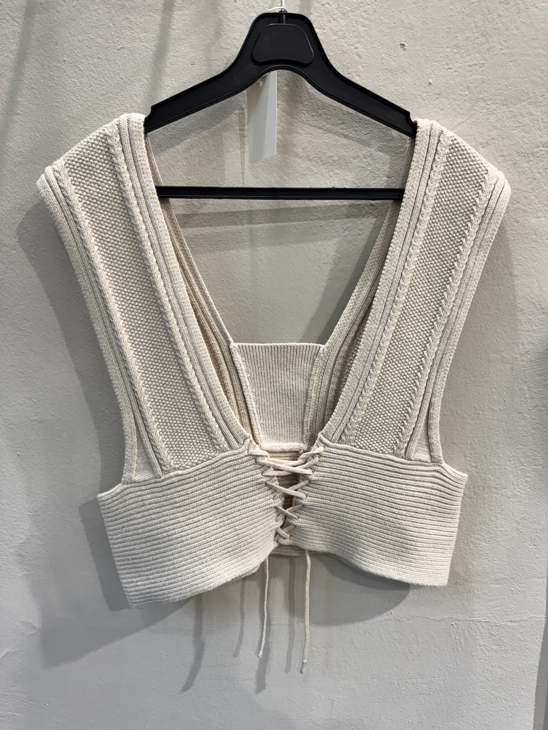 japan GU 레이스업 니트 뷔스티에 상품이미지5