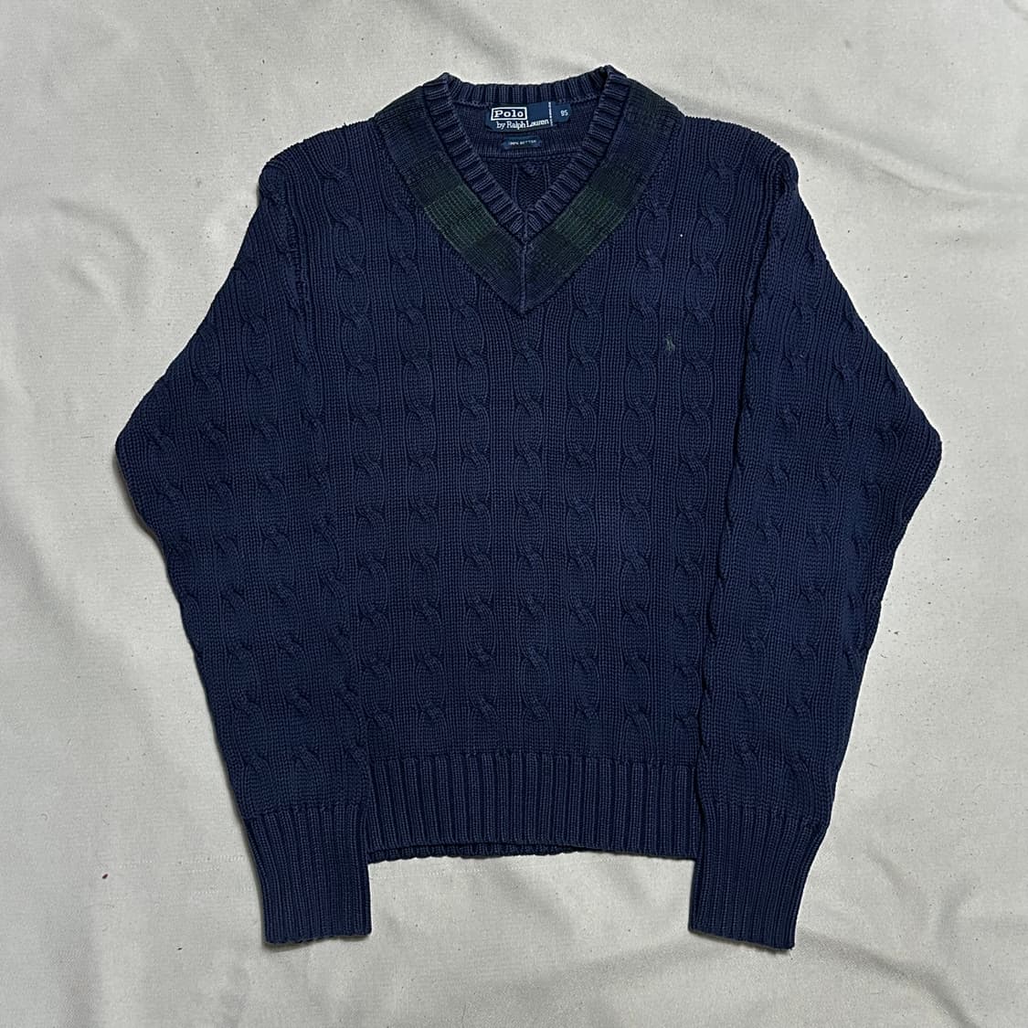 95 폴로랄프로렌 네이비 브이넥 니트 상품이미지2