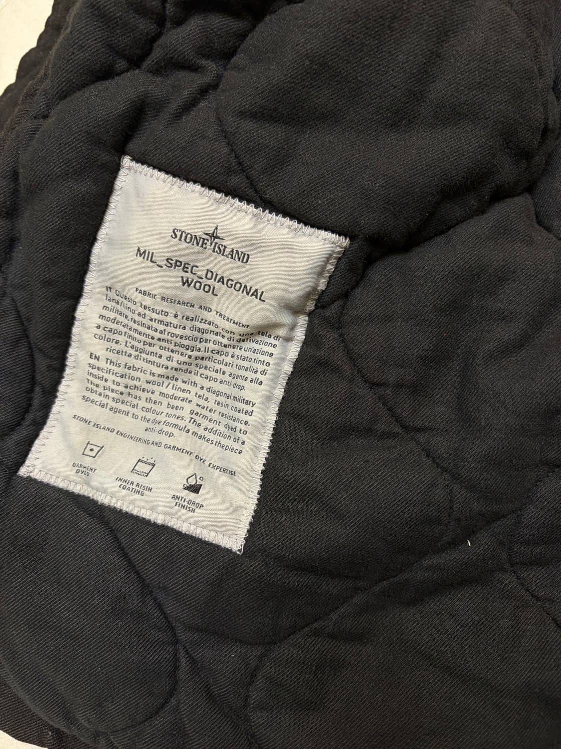 스톤아일랜드 aw11 MIL SPEC_DIAGONAL WOOL jacke 상품이미지2