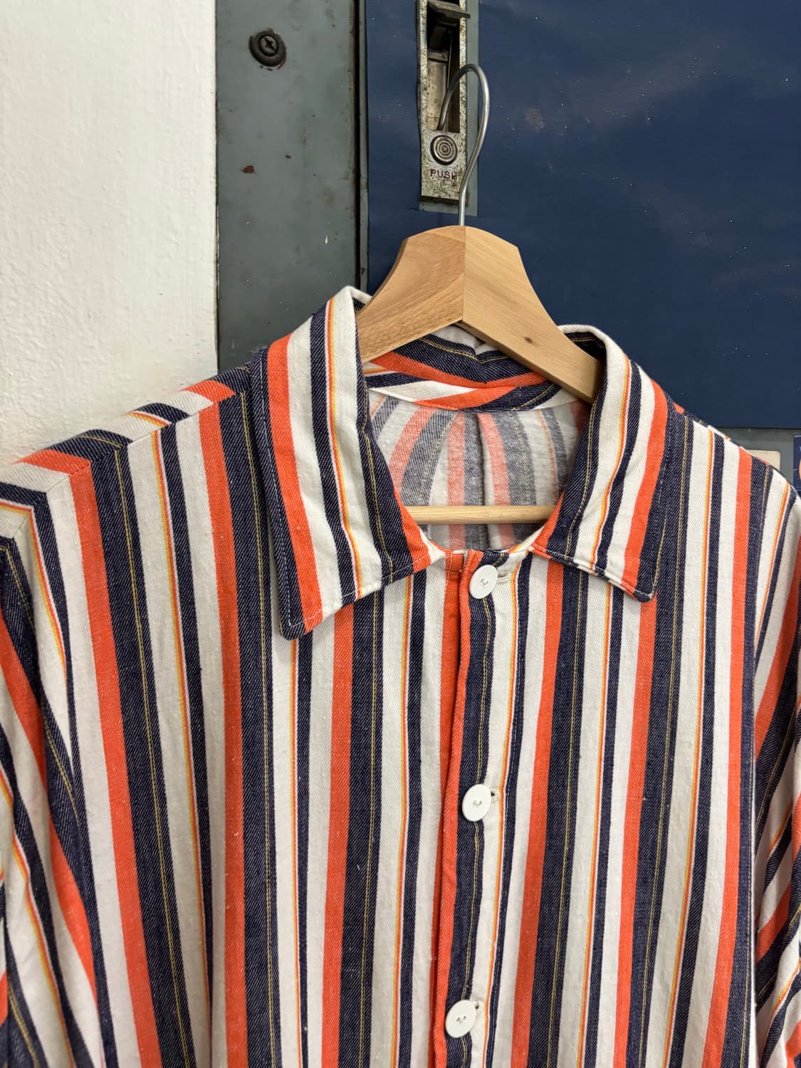 VTG Multi Stripe Euro Work Shirt 상품이미지2
