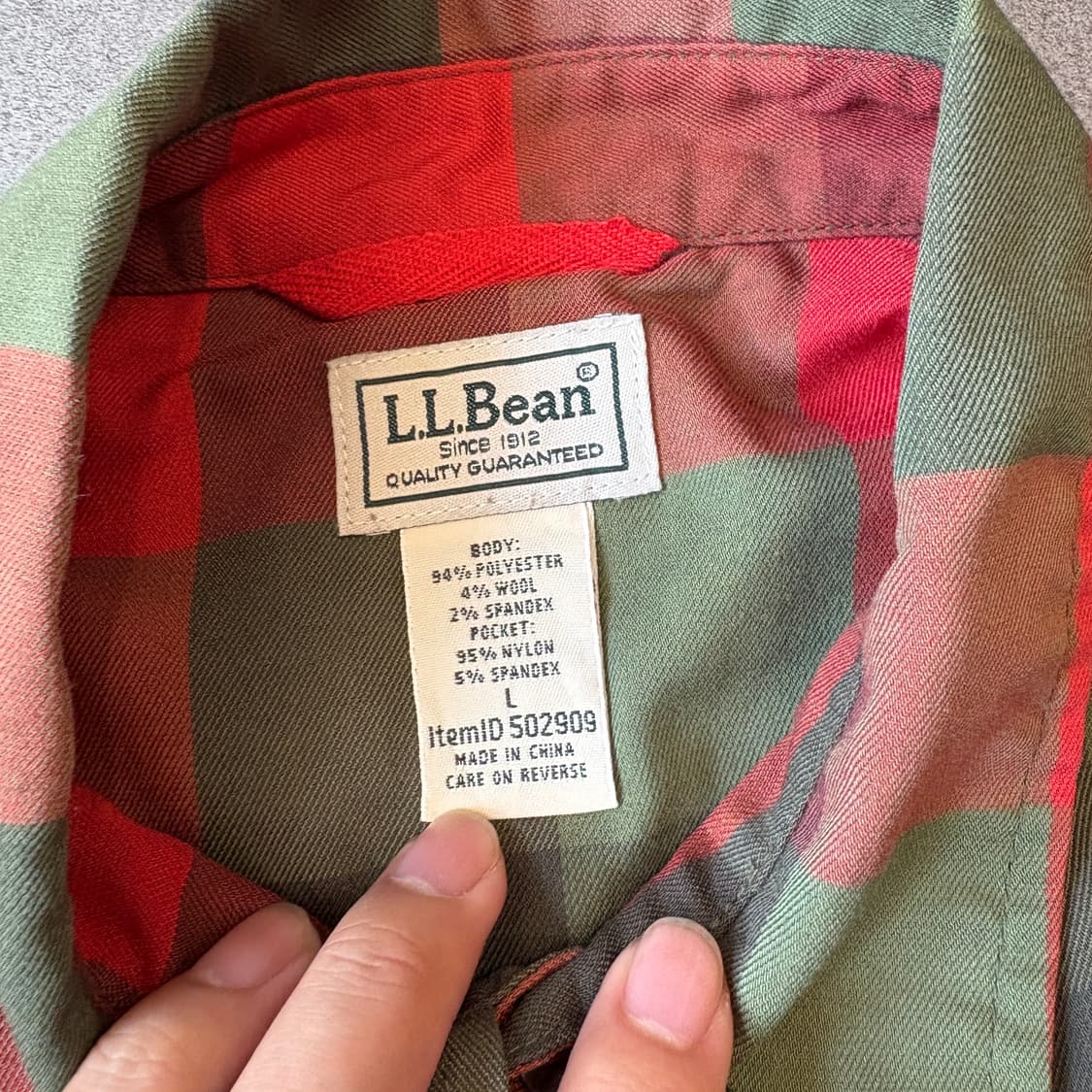 L.L.bean 정품 엘엘빈 체크 셔츠 상품이미지5