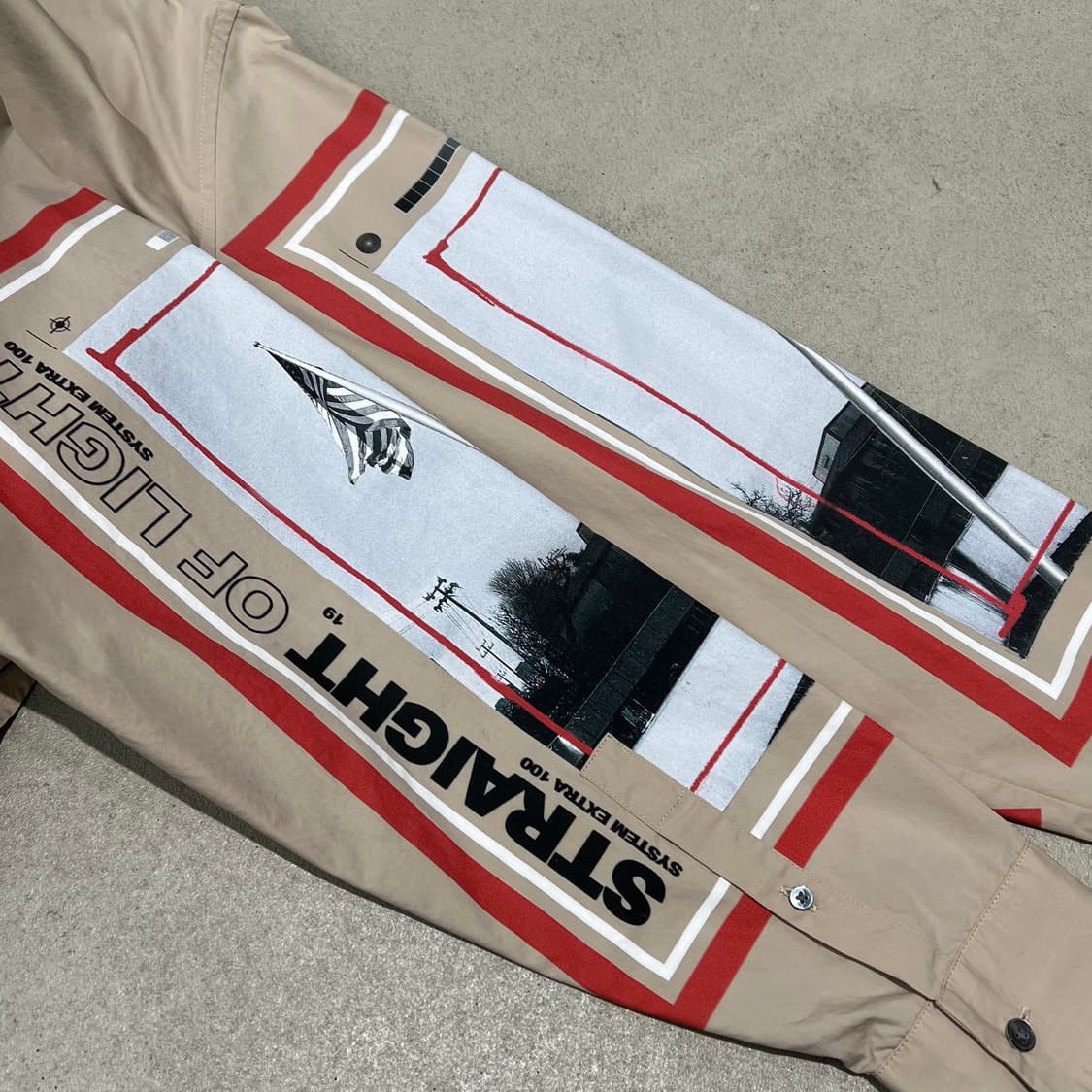 시스템 소매 프린팅 워크셔츠 s10461 상품이미지5