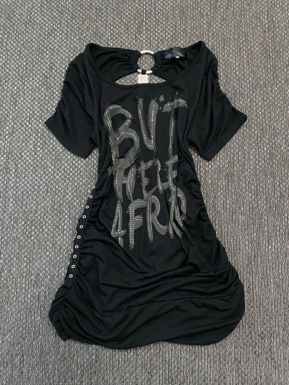 2000s Mood Eyelet shirring Tee 펑크 상품이미지1