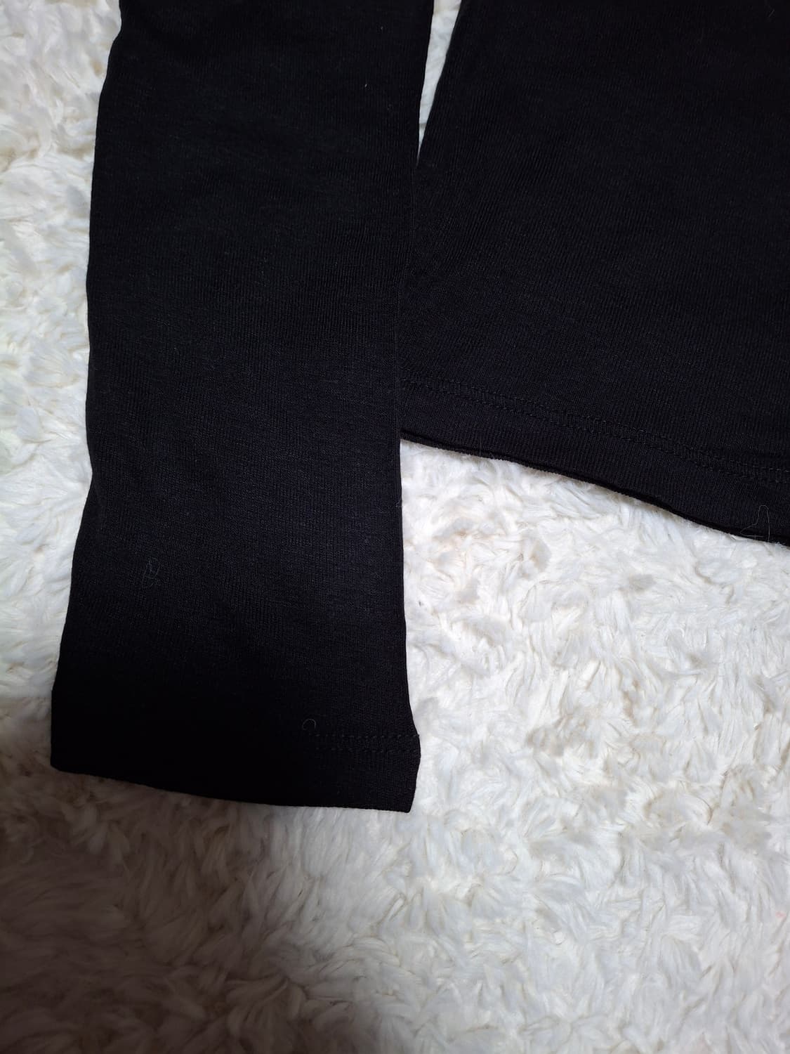 (마지막특가) 블랙 긴팔 무지 티셔츠 새상품 상품이미지3