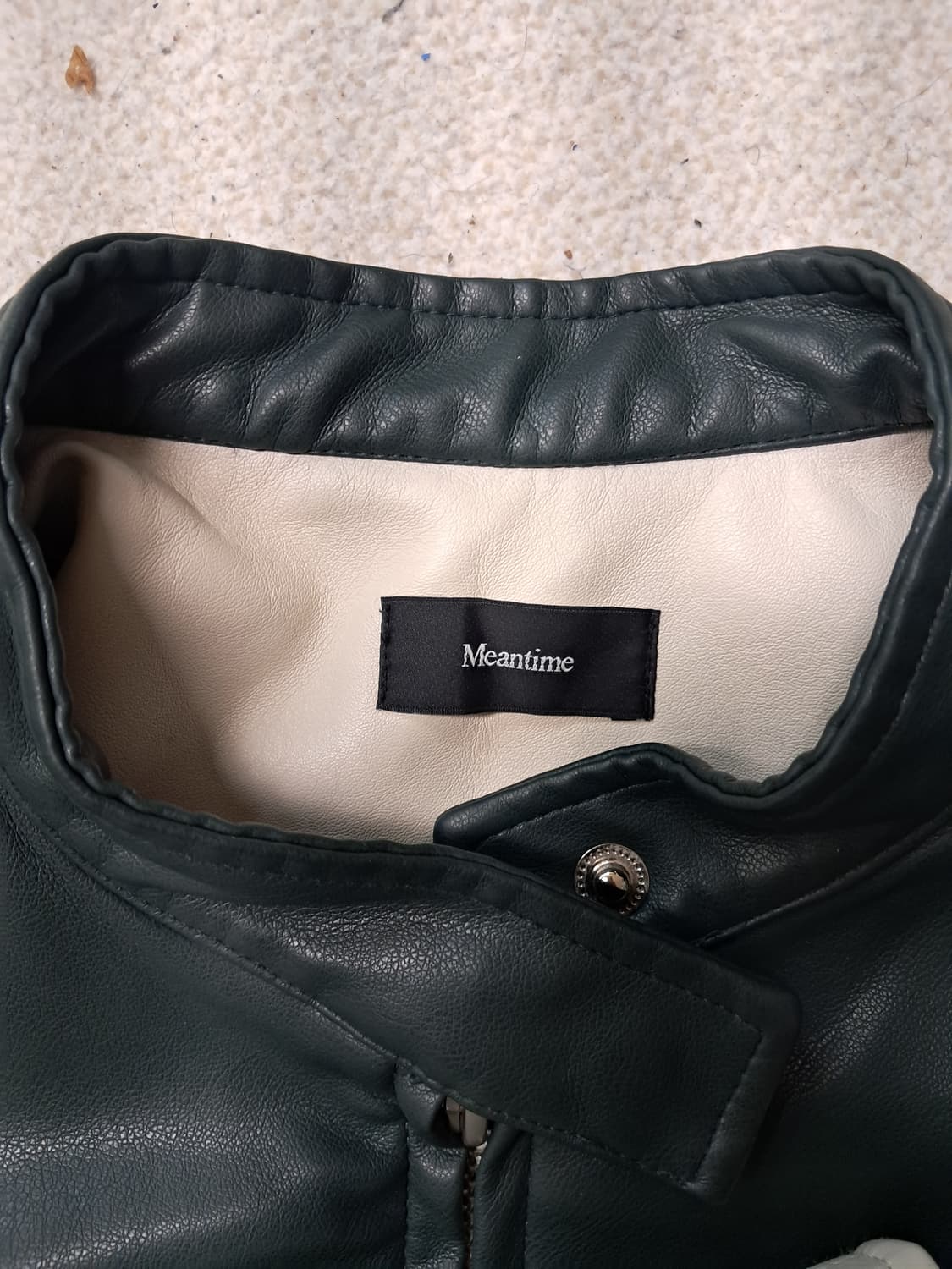 민타임 비건레더  자켓 상품이미지3