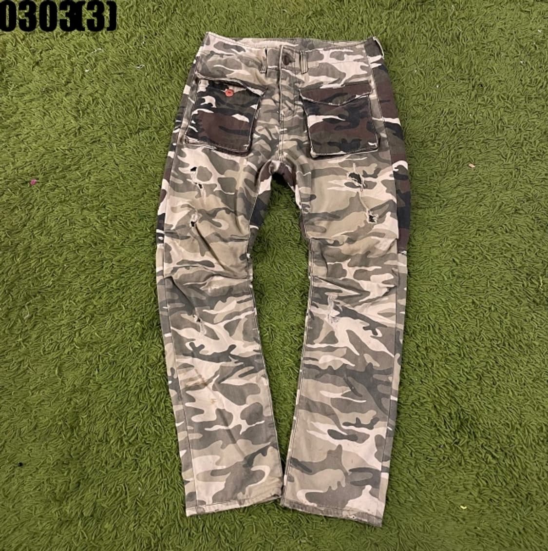 빈티지 밀리터리 카모 팬츠 상품이미지1