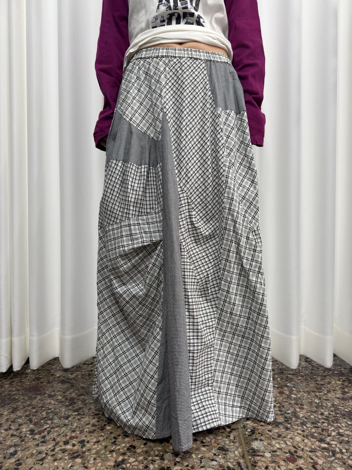 design check skirt 상품이미지3