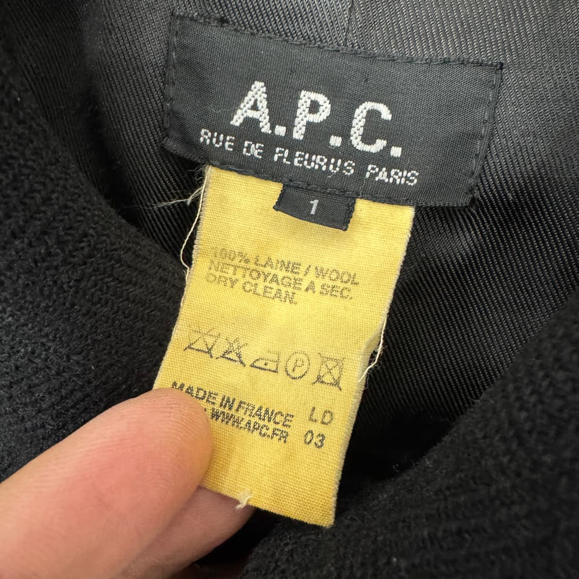 1(95) A.P.C 아페쎄 프랑스 메이드 울 자켓  상품이미지7