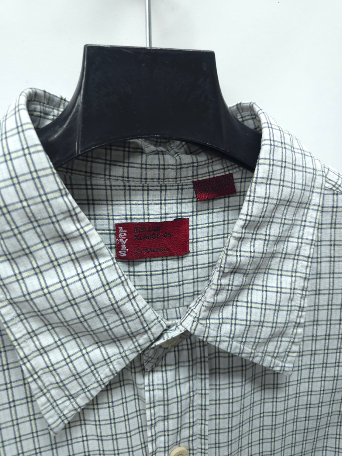 리바이스 레드탭 시어서커 체크 반팔 셔츠 XL(100) 상품이미지3