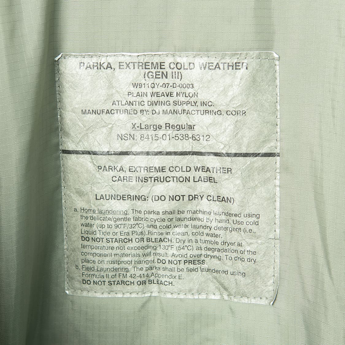 [XL] 00s 미군 GEN3 LEVEL7 프리마로프트 파카 오리지널  상품이미지7