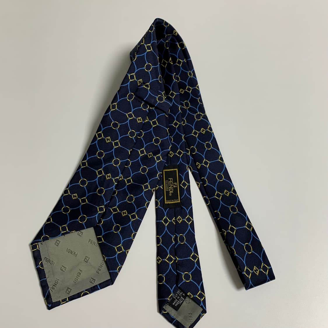 펜디(FENDI) FF모노그램 기하학적패턴 새상품급 명품넥타이 S등급 상품이미지10