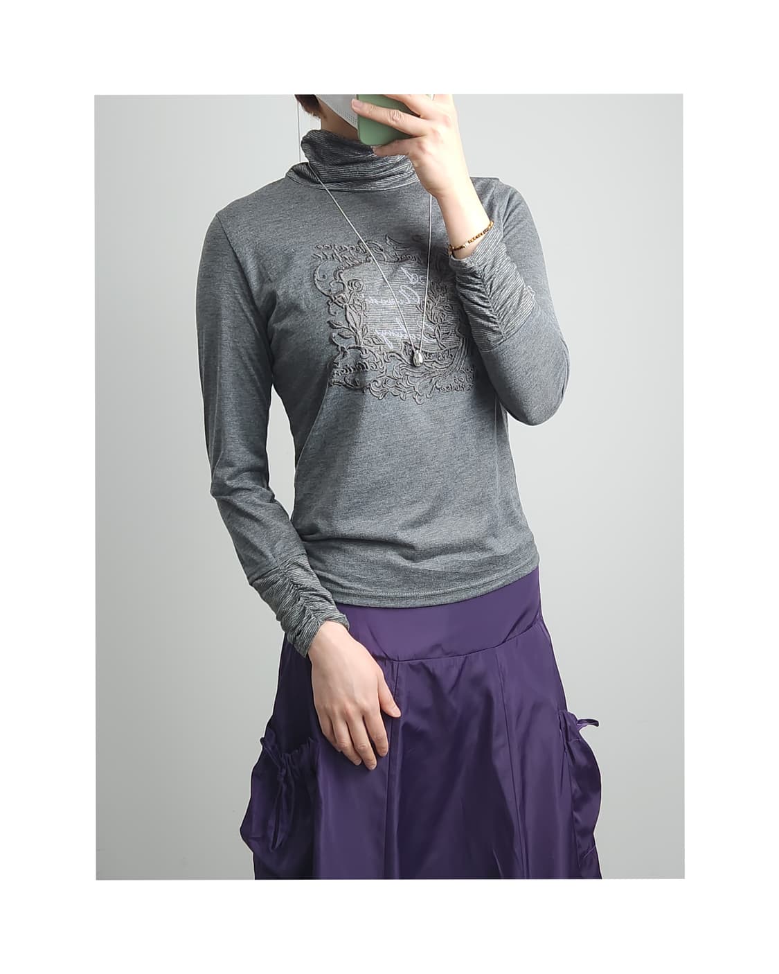 (KOOS)셔링 롱 슬리브  상품이미지1