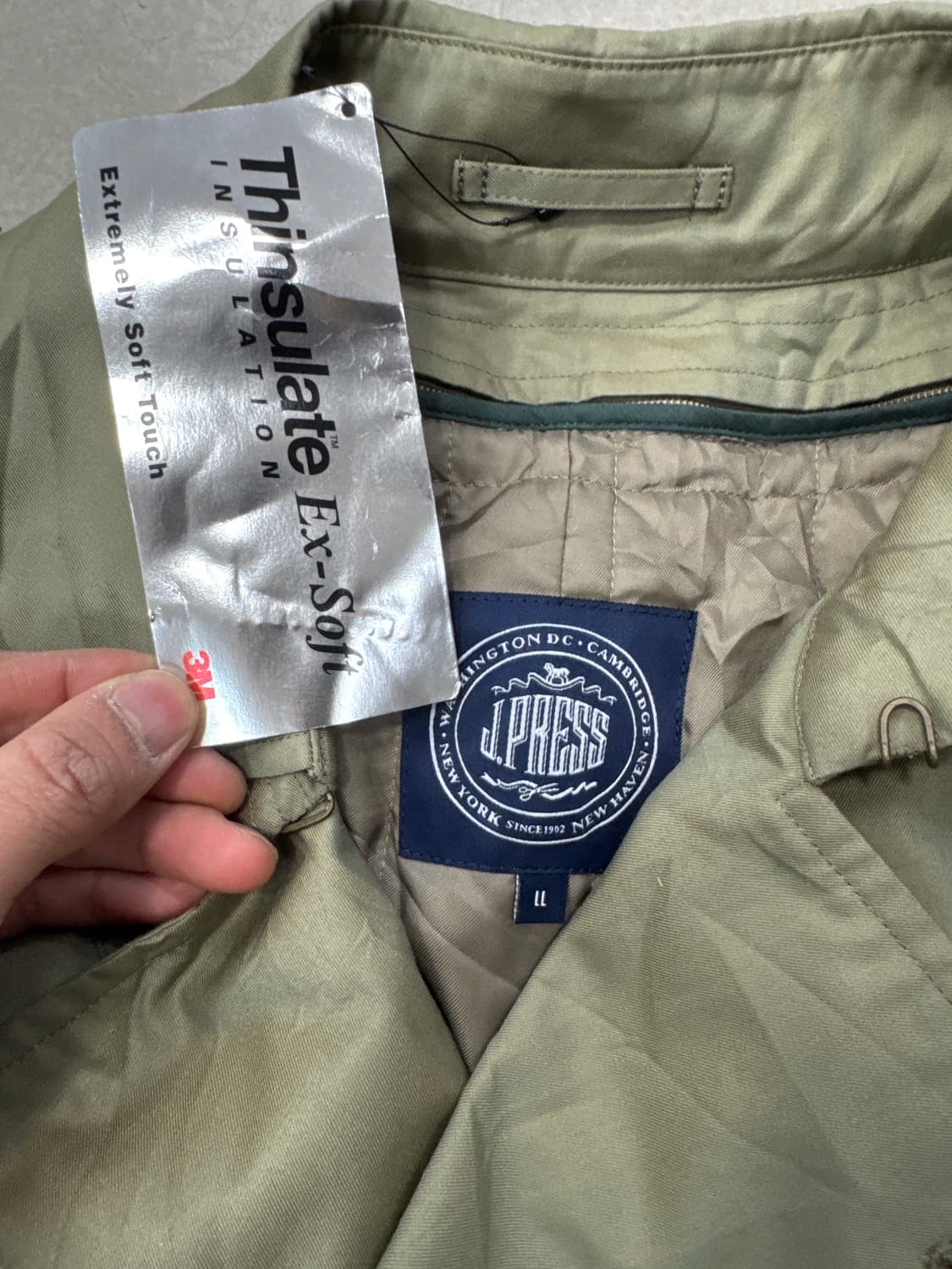 제이프레스 램스울 라이너 트렌치 코트 LL 상품이미지3