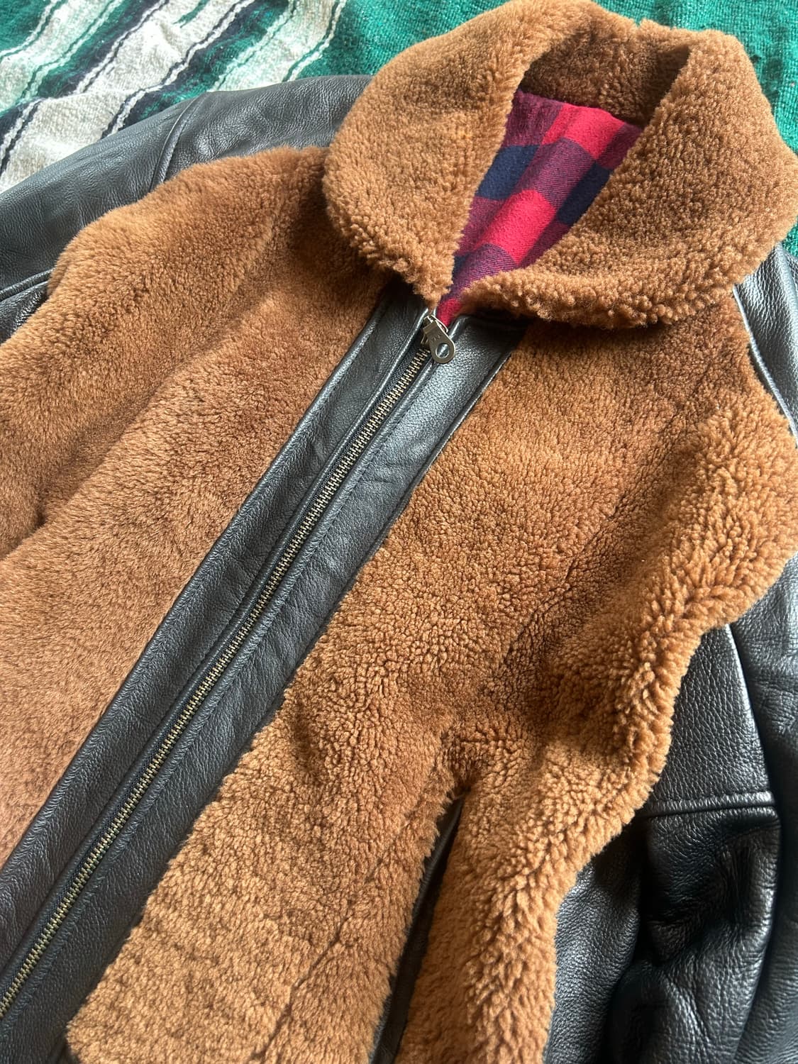 90’s  grizzly leather jacket 상품이미지2