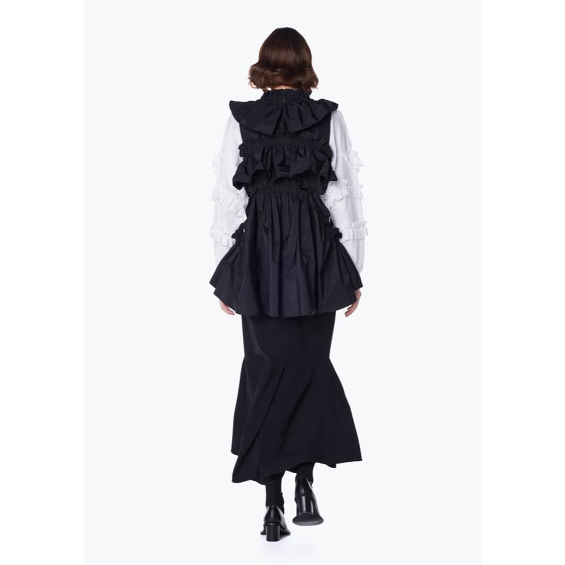 (정품/새상품) ENFOLD 엔폴드 여성 블랙 PEPLUM 스커트 상품이미지9
