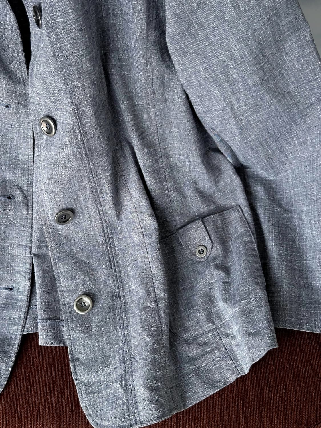 Cotton poly 4B design jacquard jacket 상품이미지3