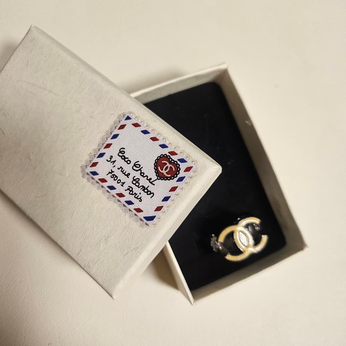 정품 샤넬 cc로고 아이코닉 링 상품이미지5