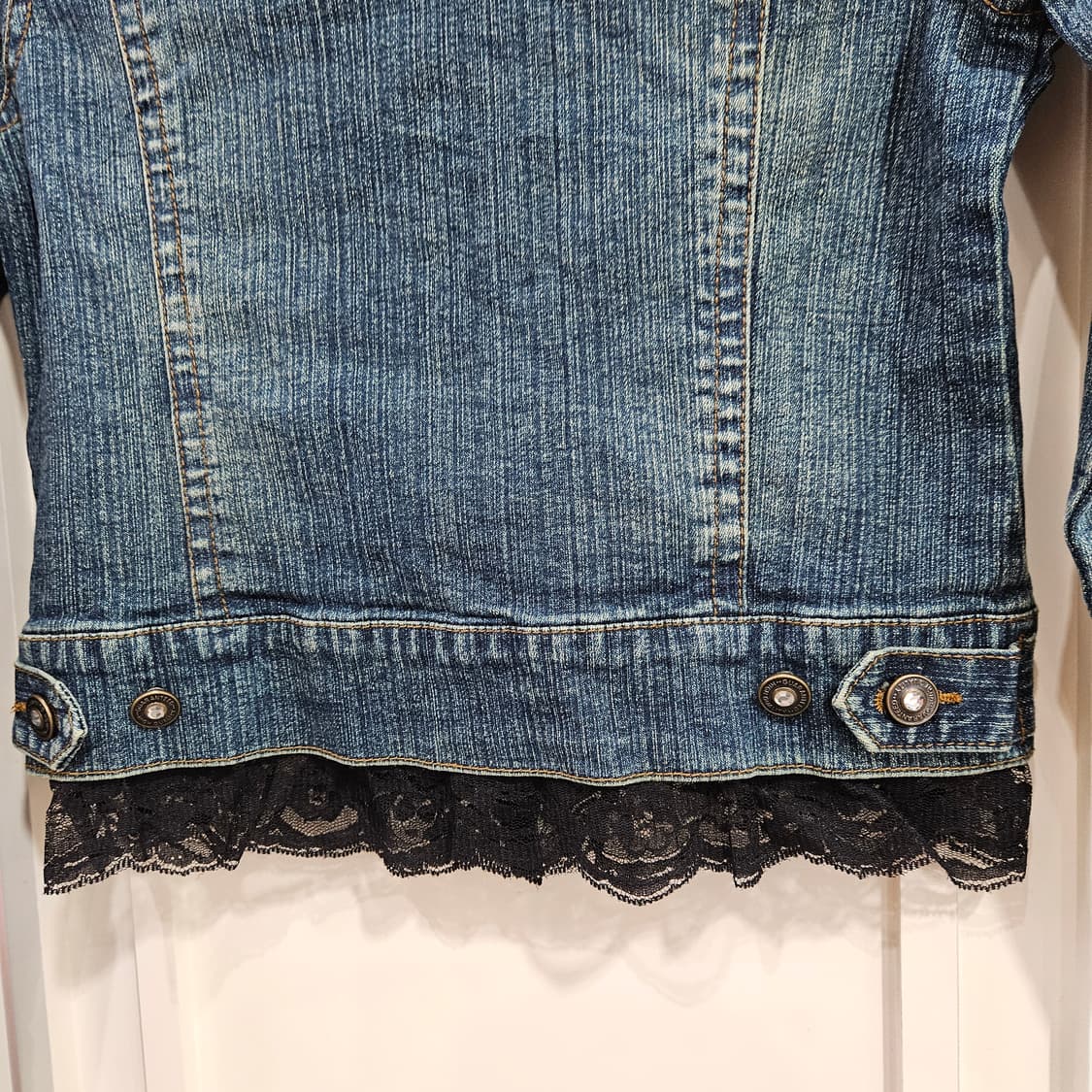 데님 자켓 레이스 포인트 상품이미지6