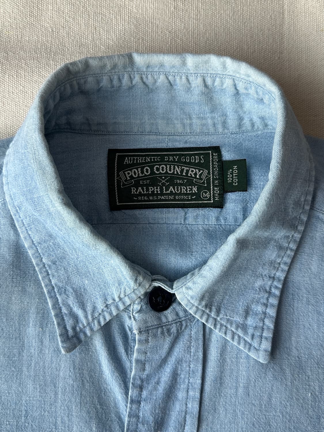 90s 폴로 컨트리 샴브레이 셔츠 100 상품이미지2