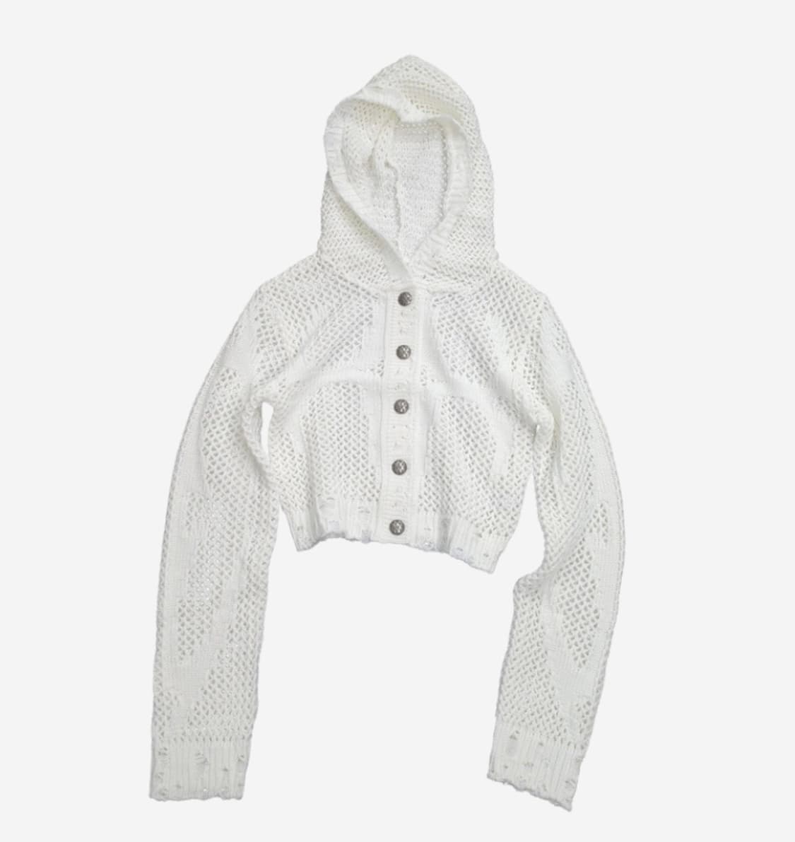 떠그클럽 네트 후드 니트 상품이미지1