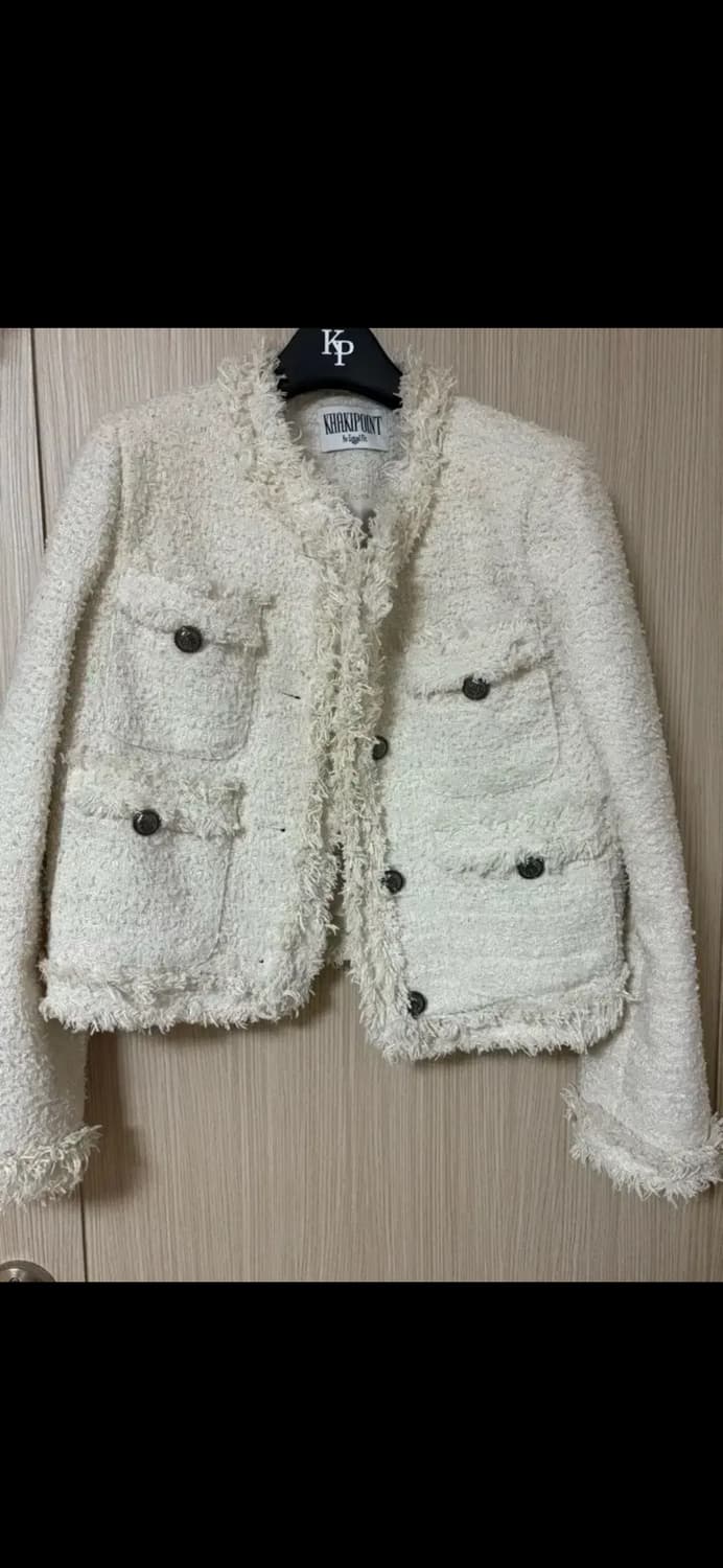 카키포인트 트위드 자켓 상품이미지4