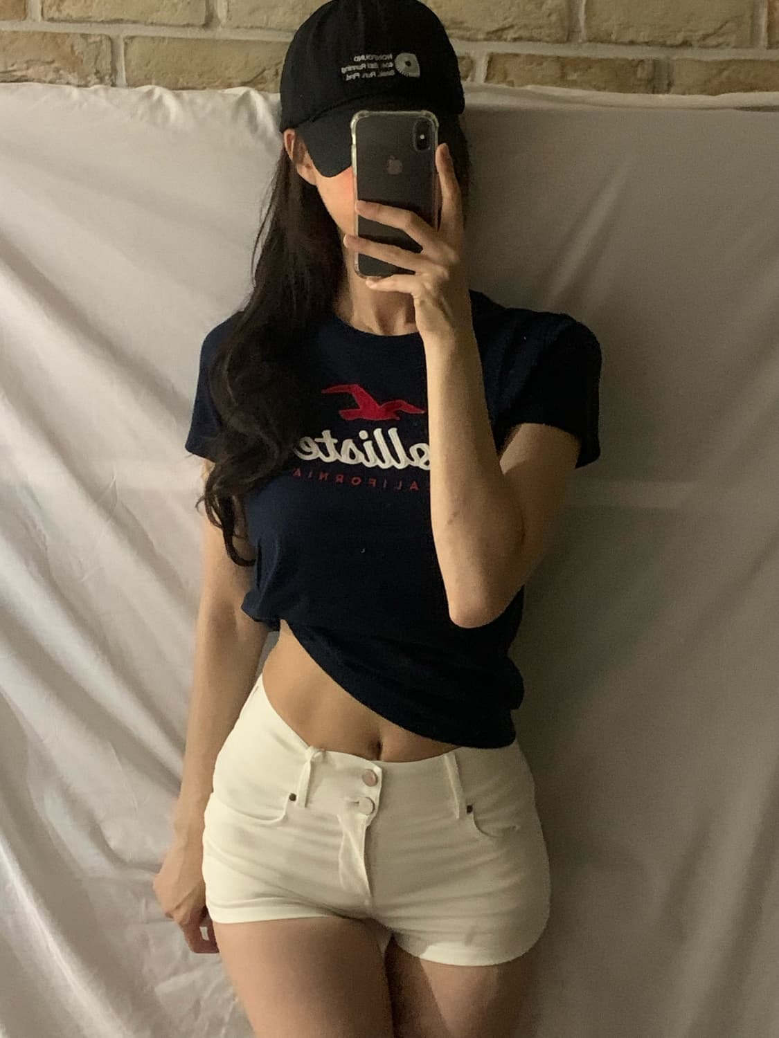 홀리스터 티셔츠,XS,네이비 상품이미지1