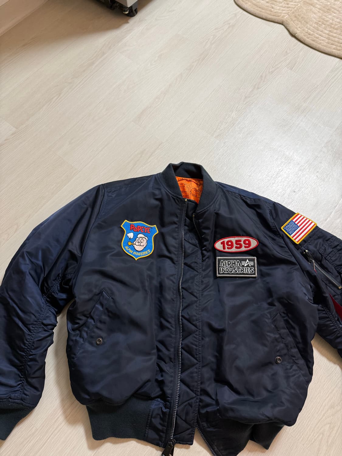 알파인더스트리 ma-1 Popeye 상품이미지1