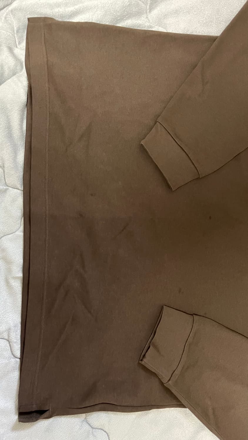 유니클로 에어리즘 코튼 크루넥 롱슬리브 긴팔티 상품이미지3