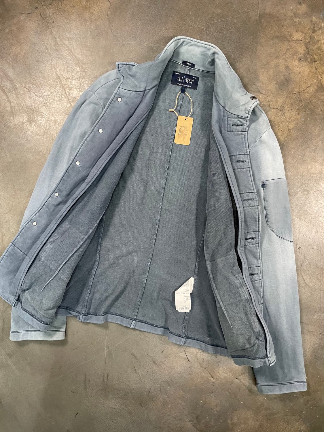 아르마니 진 페이딩 코튼 자켓 상품이미지5