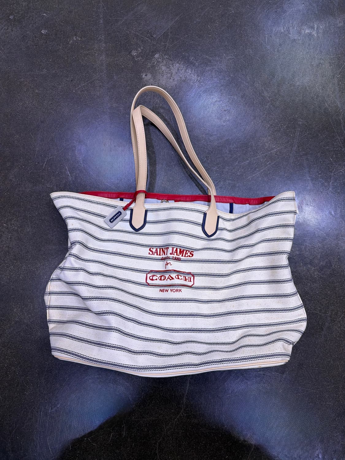 코치 x 세인트제임스 콜라보 시티 코튼 토트백 쇼퍼백 상품이미지1