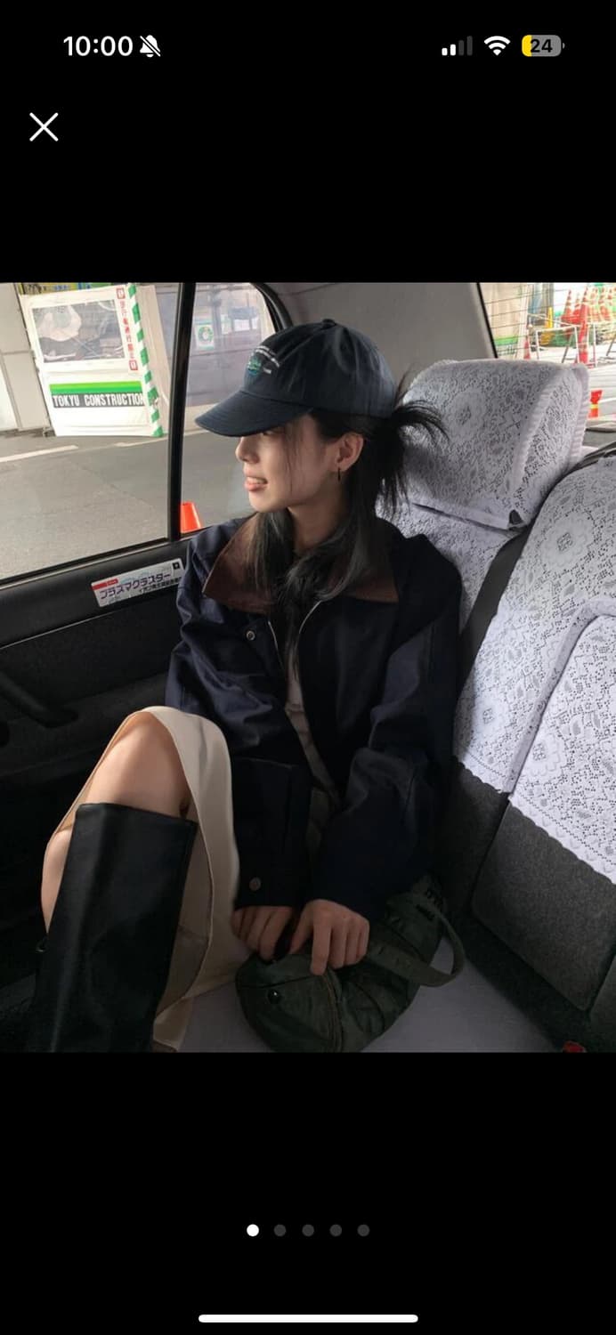 릿킴 배색 블루종  상품이미지1