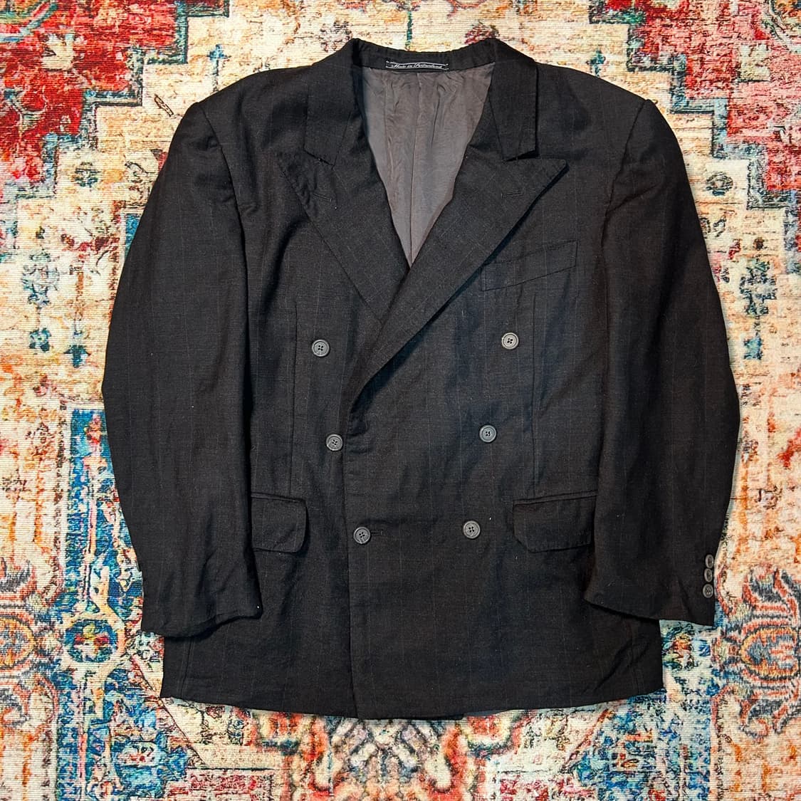 [M] 80s 에르메질도 제냐 더블 블레이저 상품이미지1