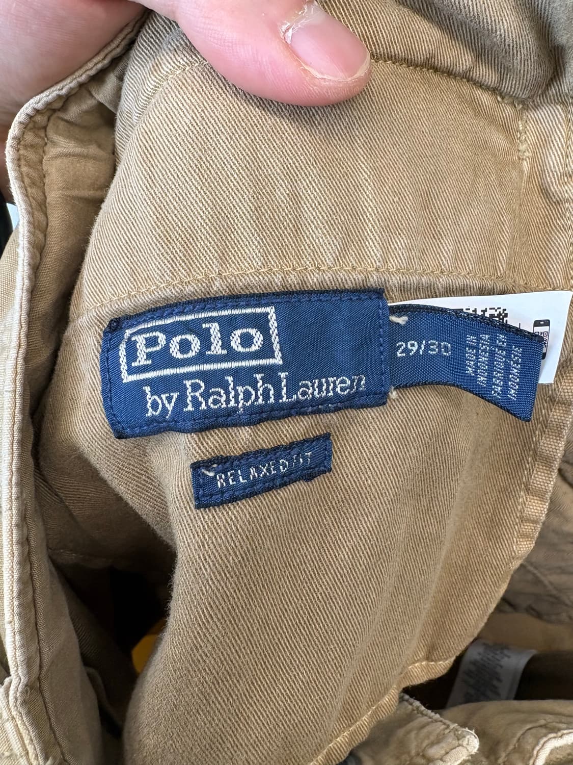 폴로랄프로렌 큐알라벨 릴렉스핏 플리츠 팬츠 상품이미지9