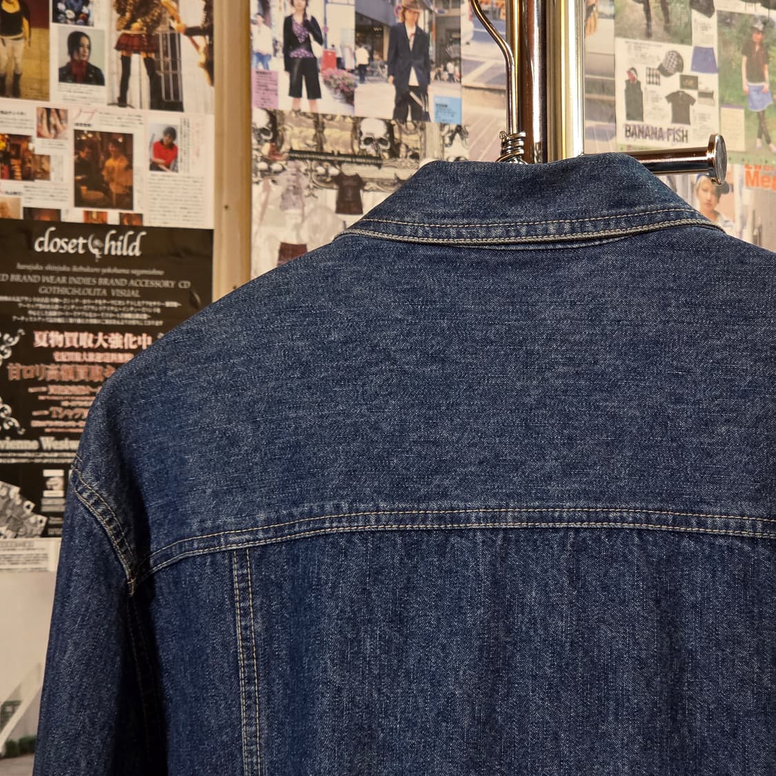 빌블래스 90s 커브드라인 데님 자켓 상품이미지6