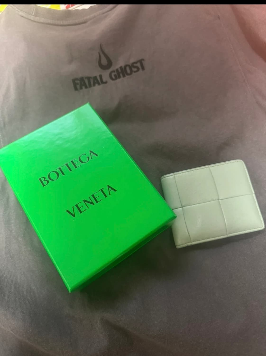 보테가베네타 인트레치아토 반지갑 민트 상품이미지1