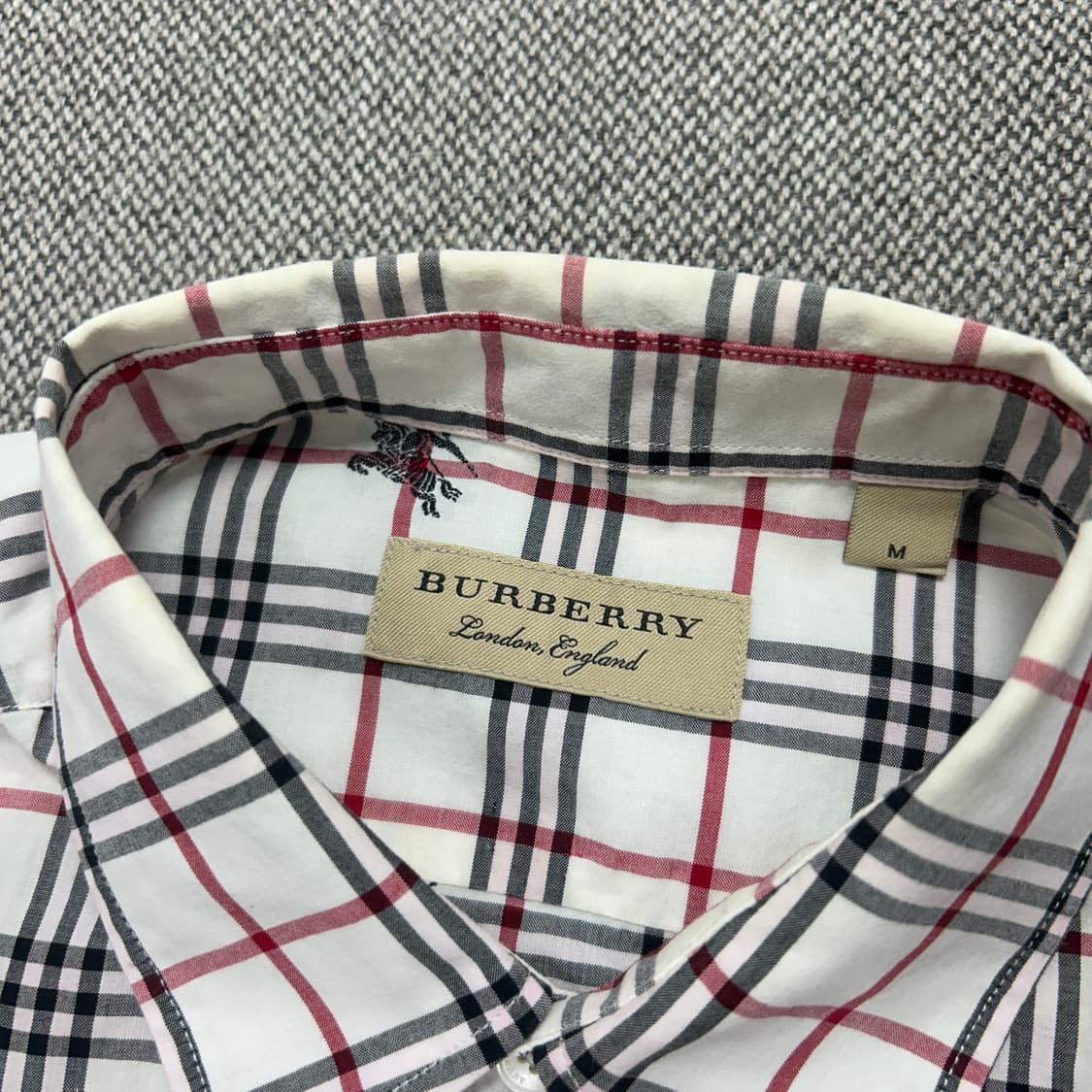 버버리 노바체크 멀티 기마로고 셔츠(M) 상품이미지2