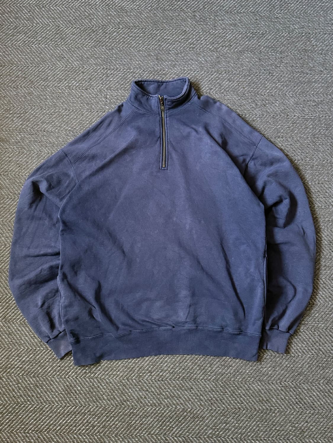 90s USA 엘엘빈 x 러셀 애슬레틱 쿼터집업 스웻셔츠 (110) 상품이미지1