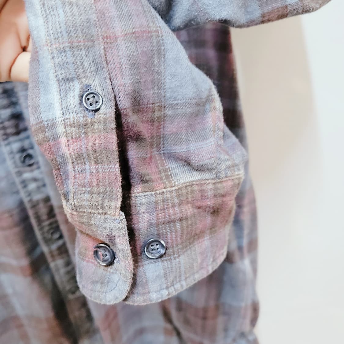 105) 시리즈 빈티지 체크남방  상품이미지7