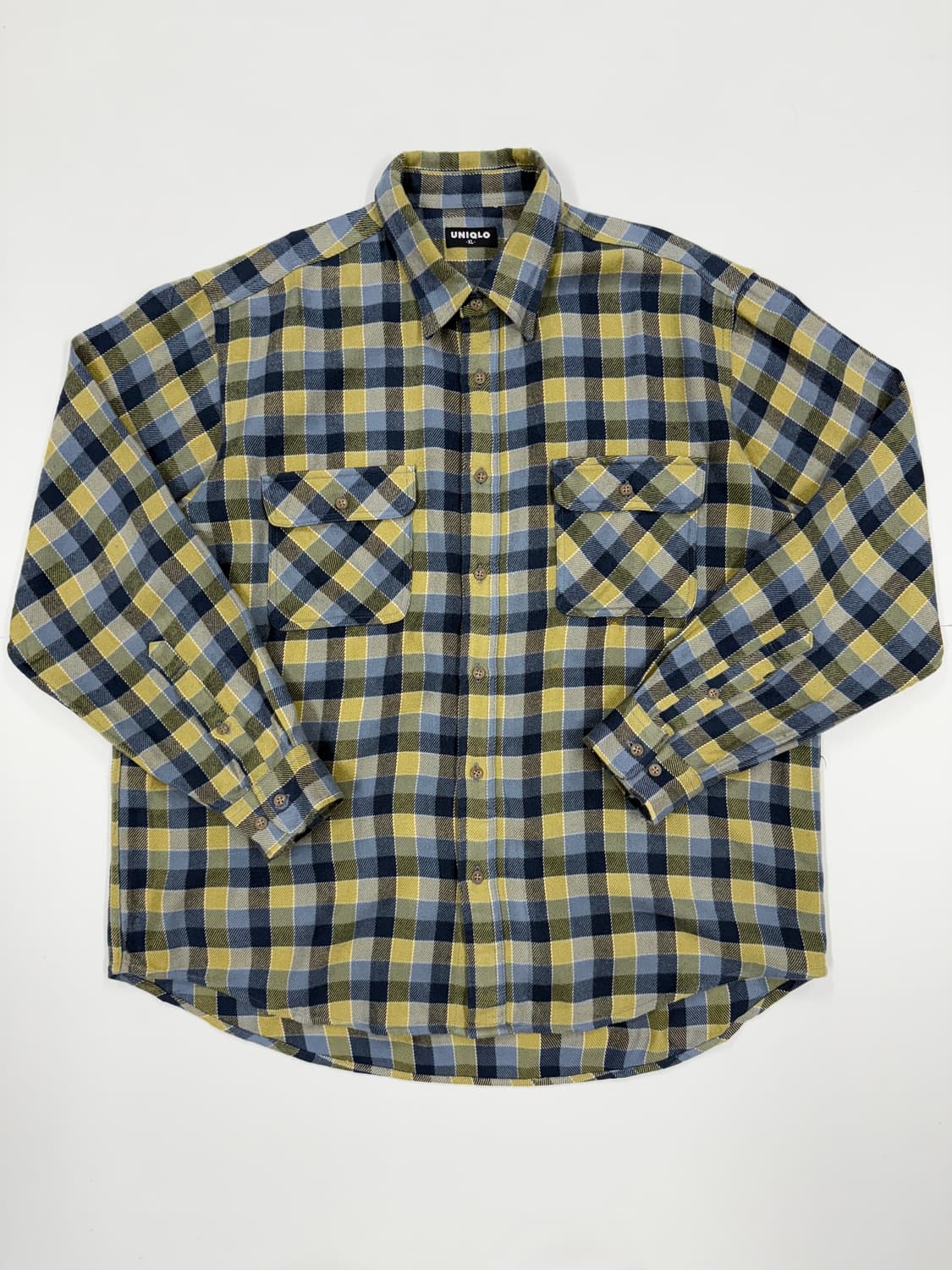 빈티지 유니클로 루즈핏 체크셔츠 상품이미지1